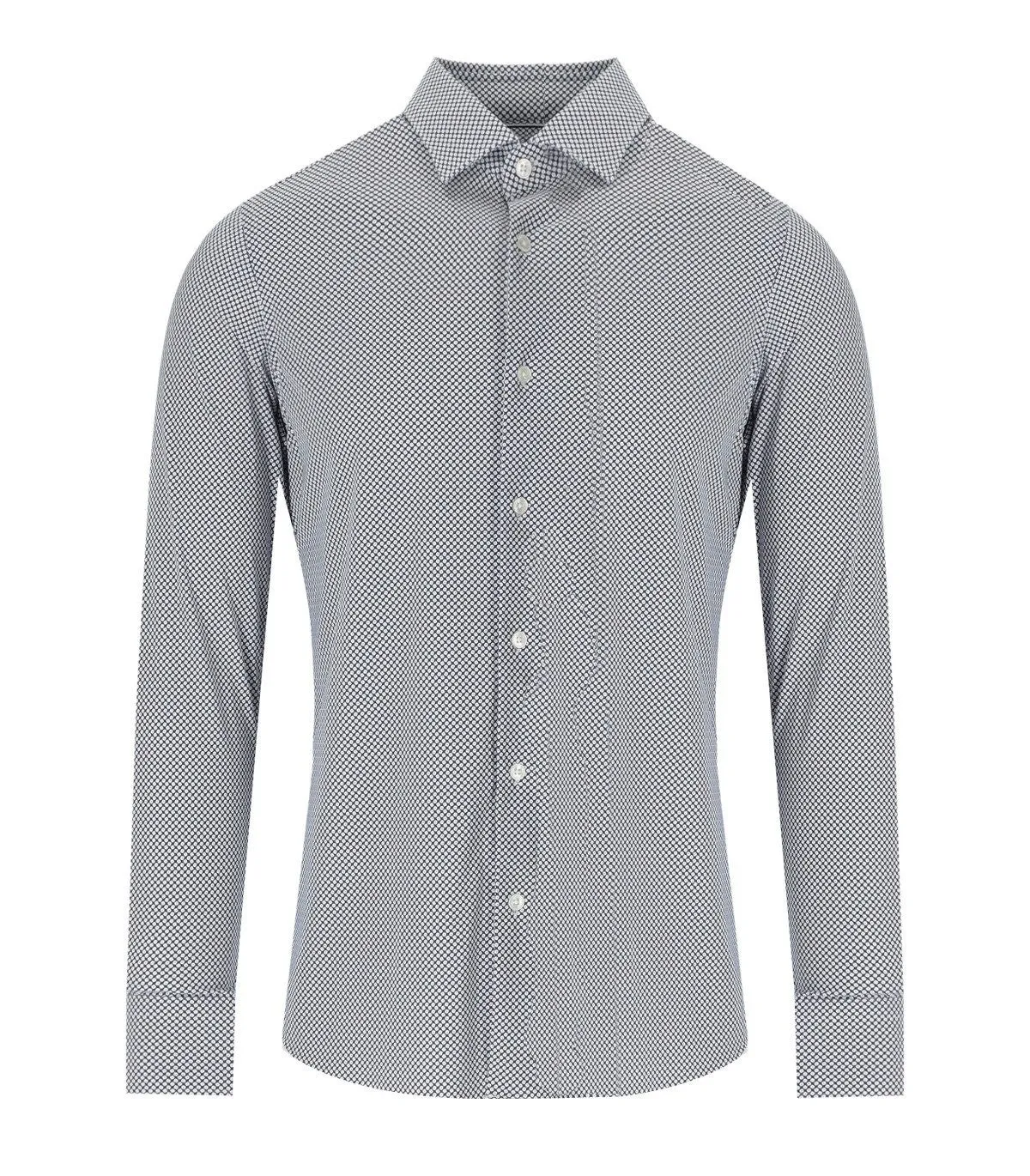 Archivium à motifs de chemise blanche et bleue
