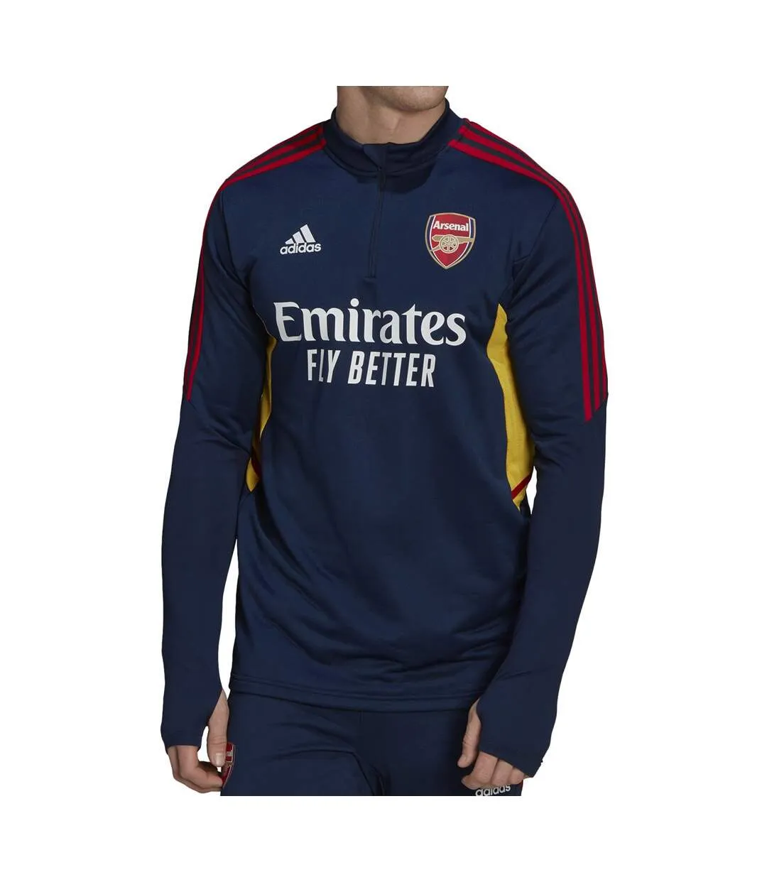 Arsenal Sweat 1/4 zip Marine Homme Adidas
