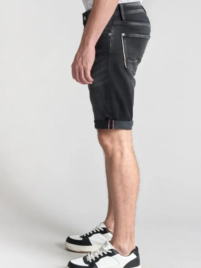 Bermuda blue jogg noir homme - Le Temps Des Cerises | wwimod