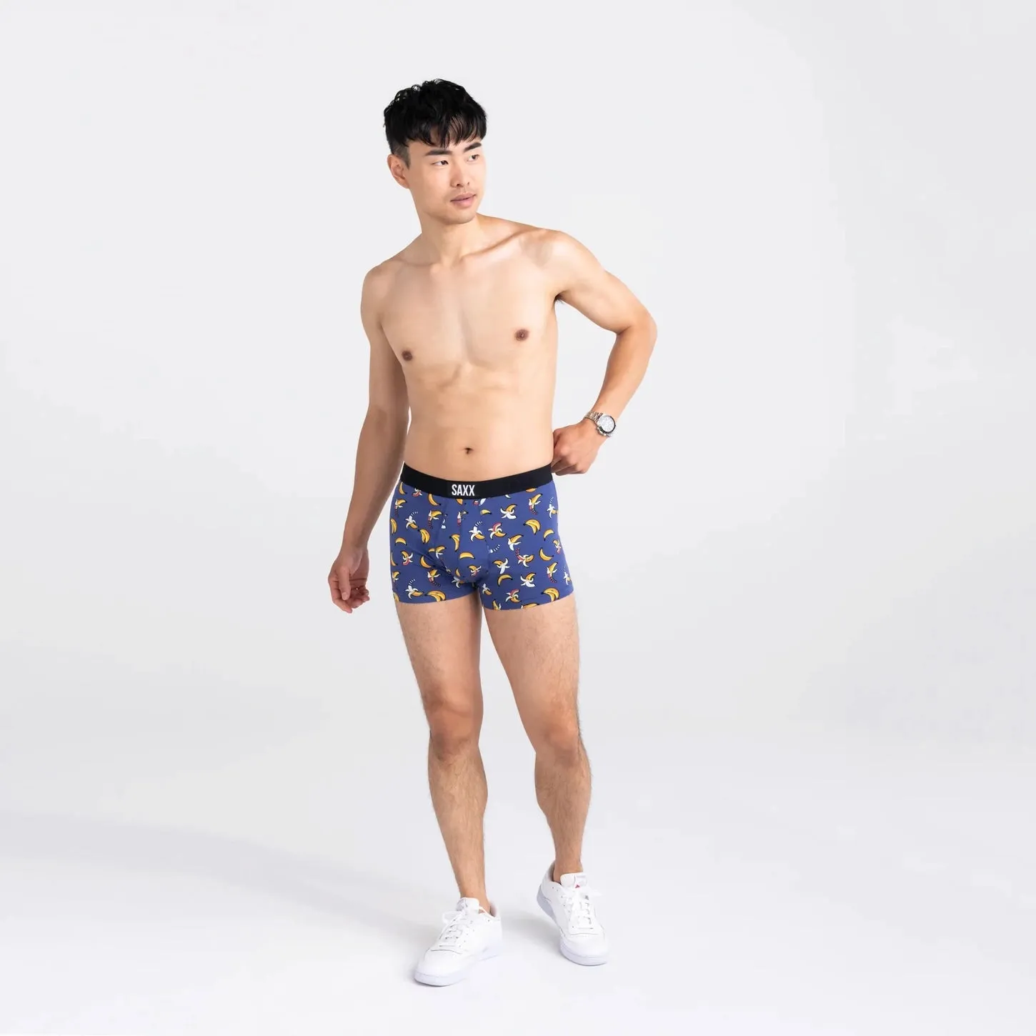 Boxer Saxx Homme Vibe Trunk Rainbow Bananas - Navy