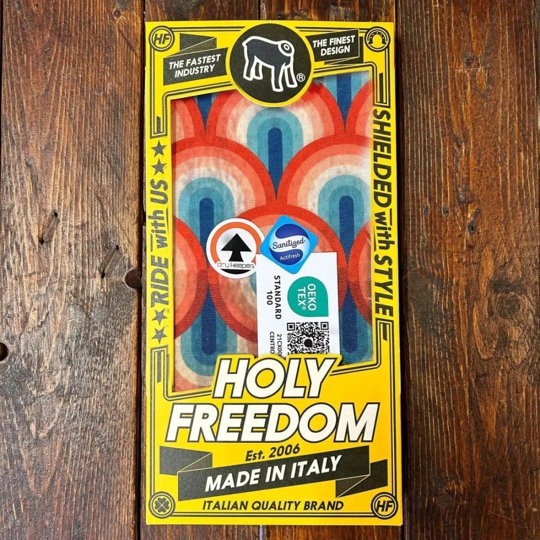 Cache-cou moto Holy Freedom Seventies Drykeeper