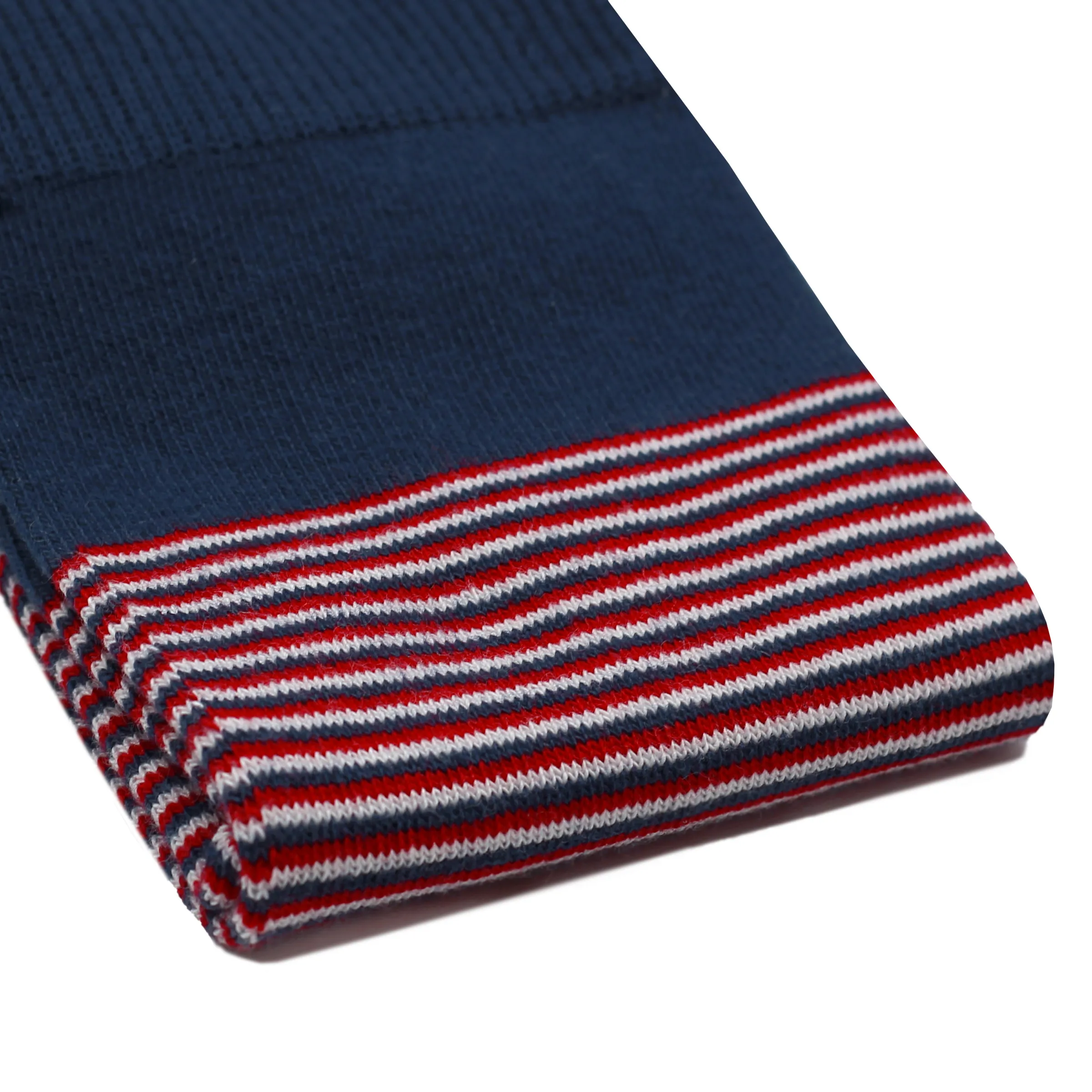 Chaussettes homme rayées coton bleu et rouge - JULES et JENN - Marques de France