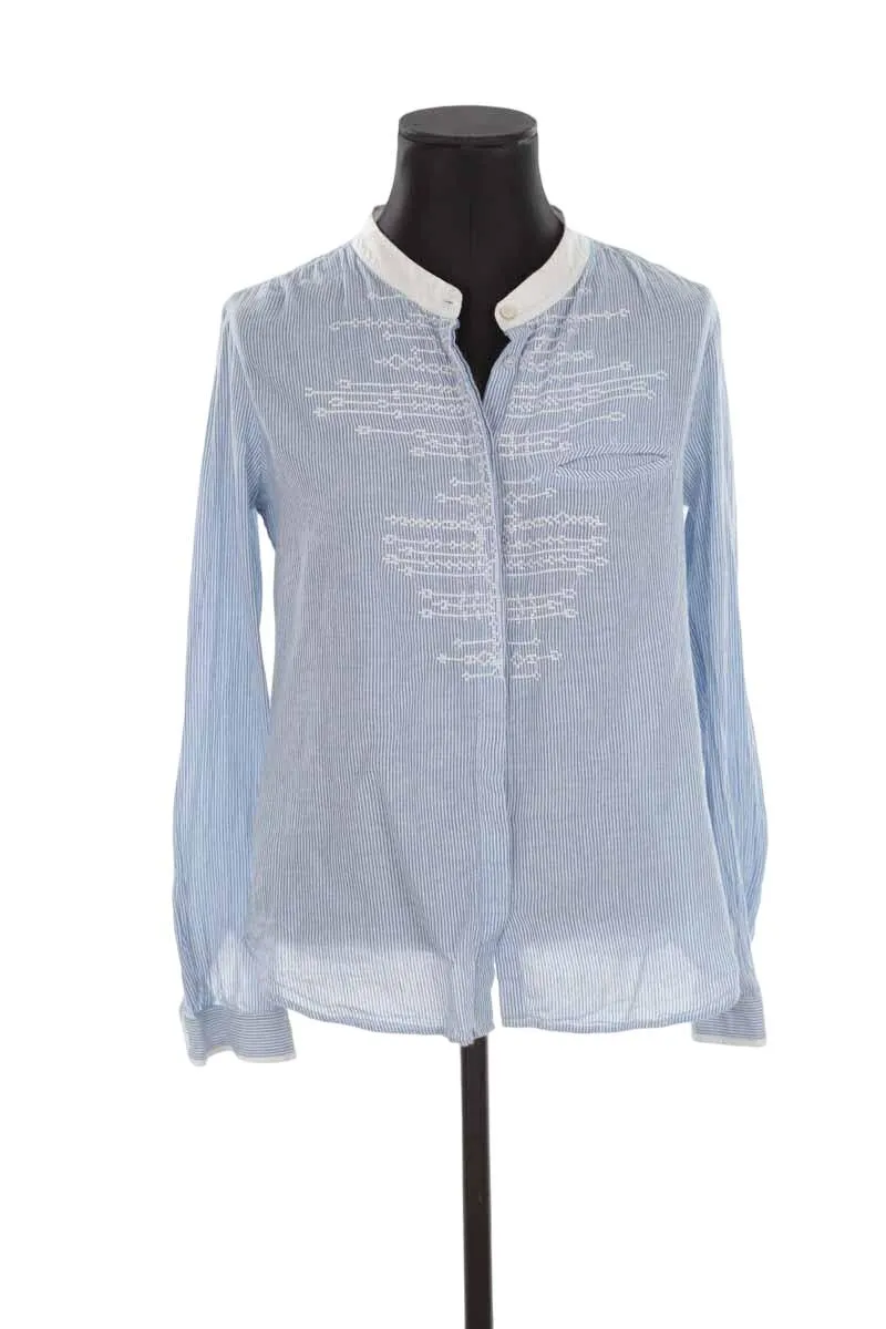 Chemise en coton Mkt Studio bleu. Matière principale coton. Taille 38.