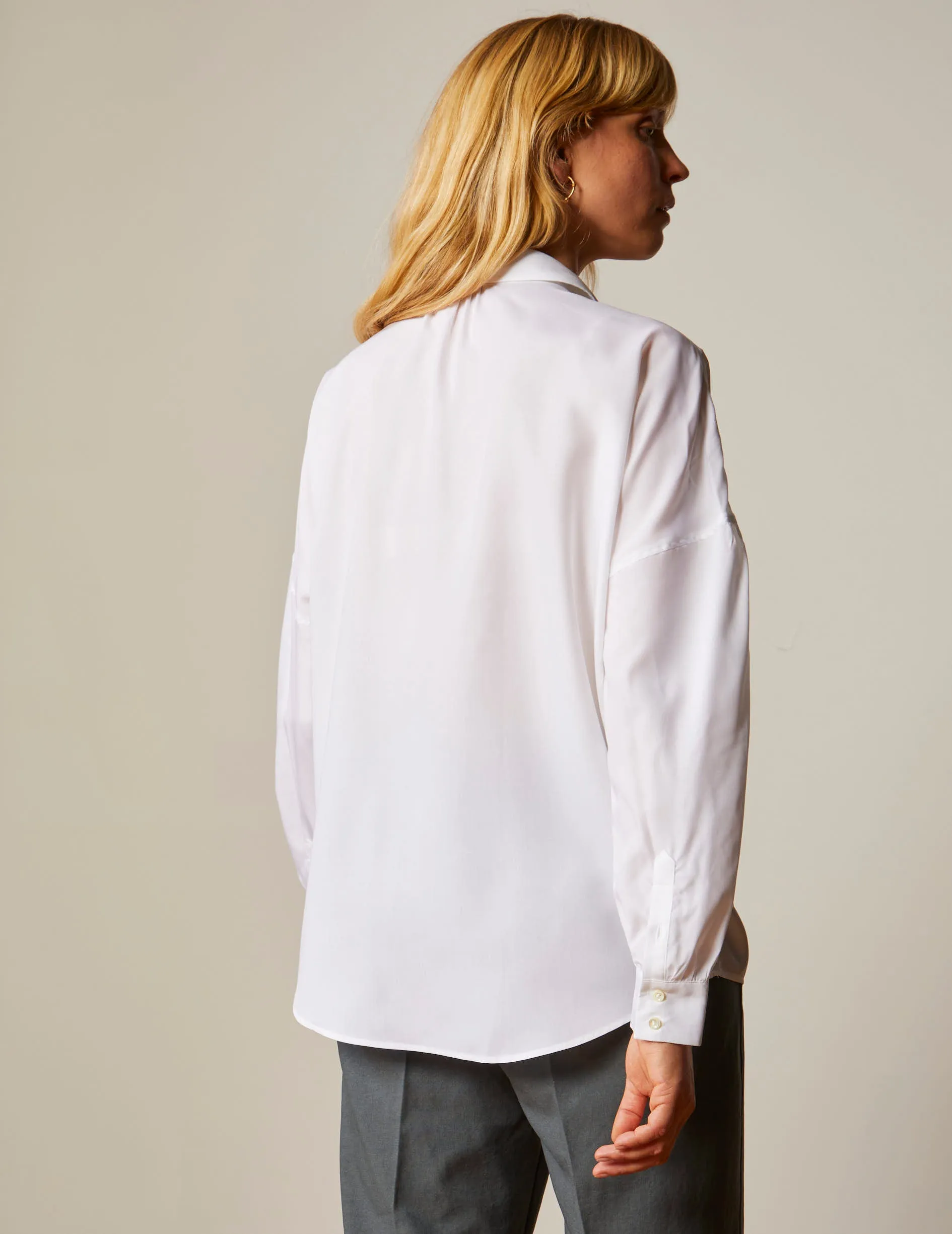 Chemise oversize Cristal blanche