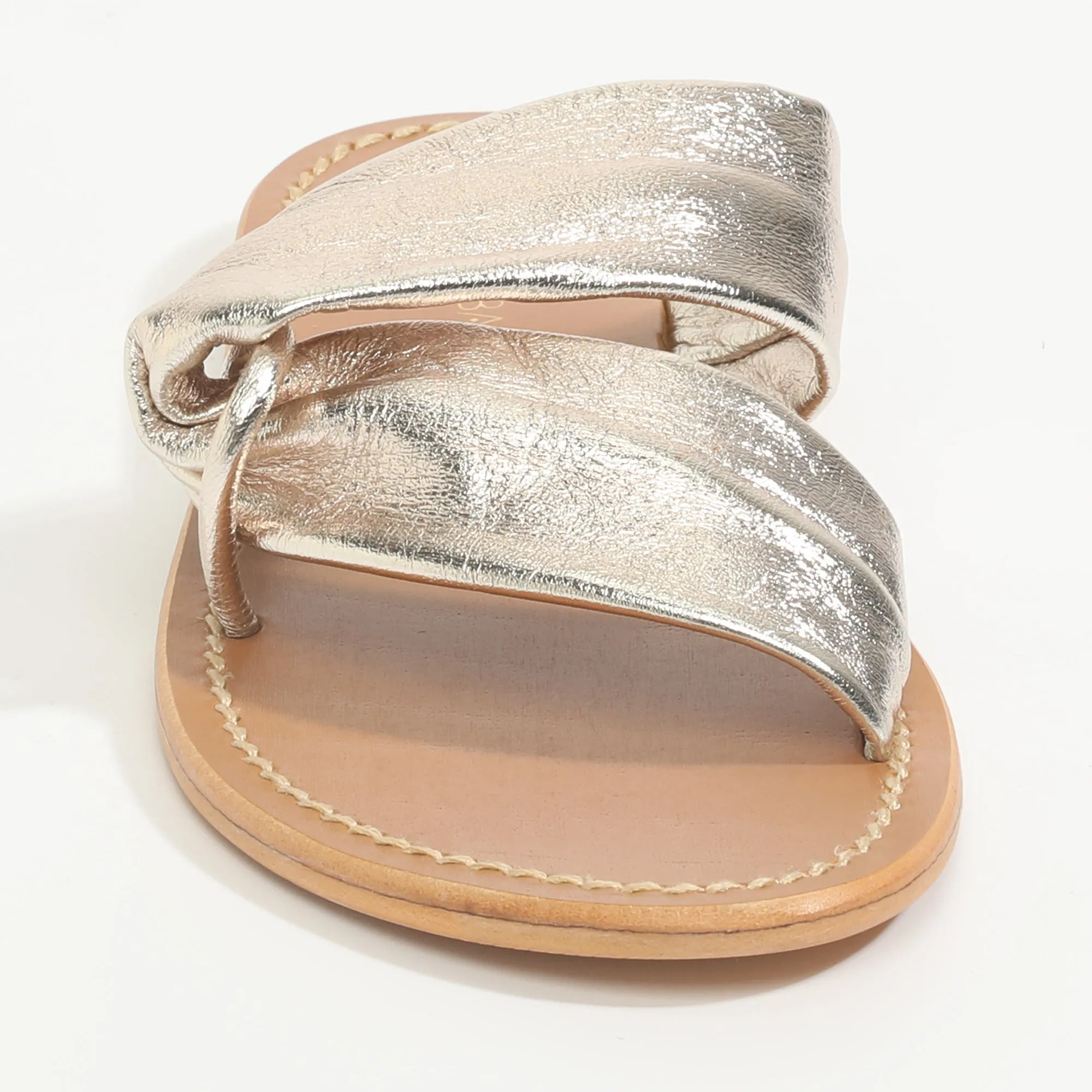 CHICORY Mule brillante en cuir