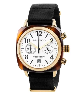 Clubmaster Classic Chronographe - Noir/Or jaune Briston - Jane de Boy