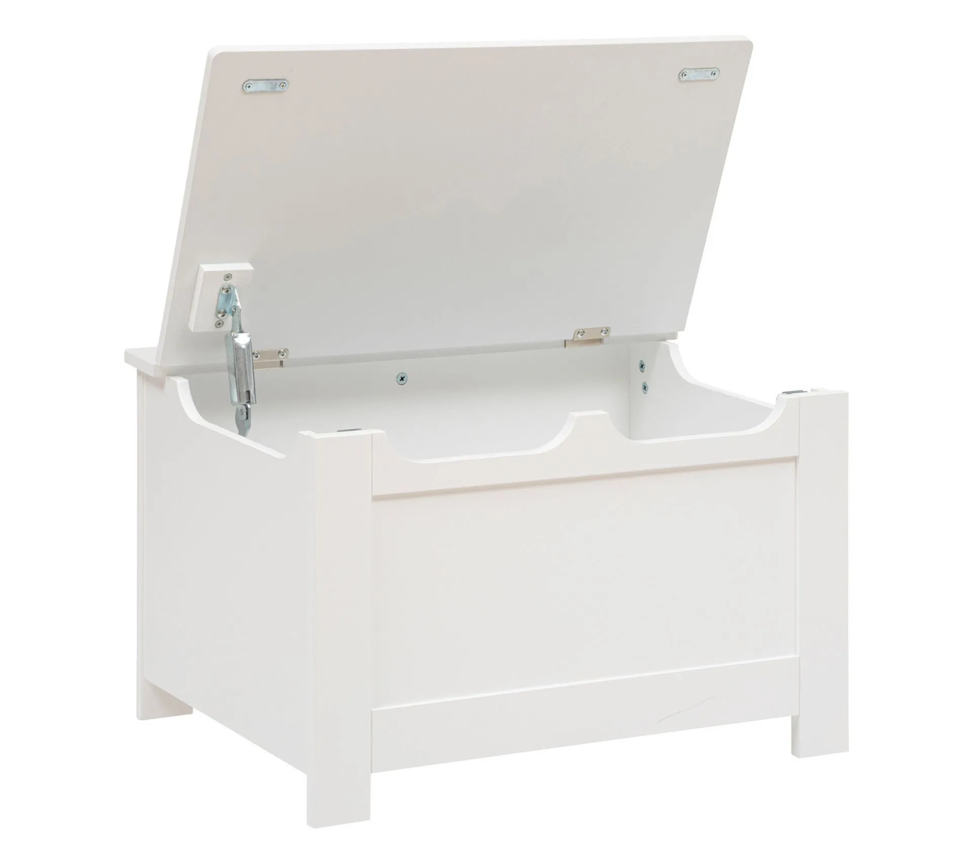 Coffre De Rangement En Bois Coffre à Jouets Blanc Et Rose