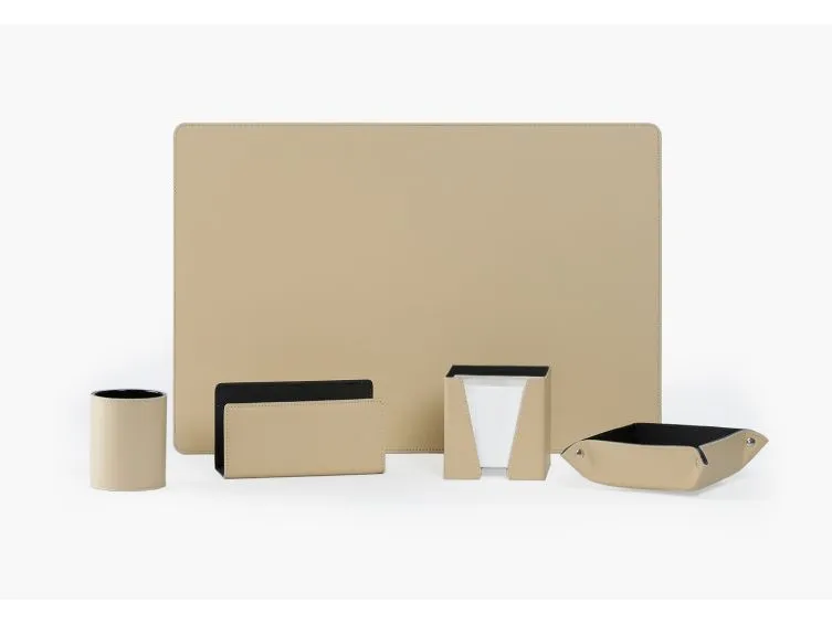 Coffret classique 50cm en cuir beige - COF-500-50