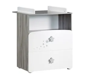 Commode à Langer Et 1 Niche En Bois Blanc