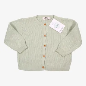 CYRILLUS 12m gilet vert amande