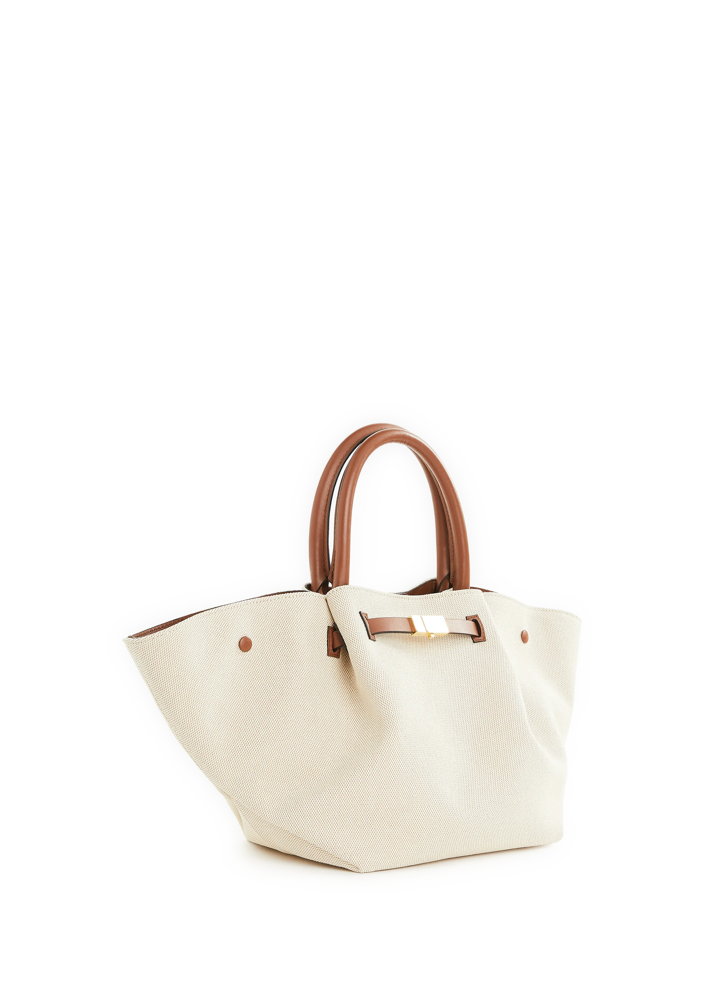 DEMELLIER LONDON  Sac à main à rayures en cuir - Noir
