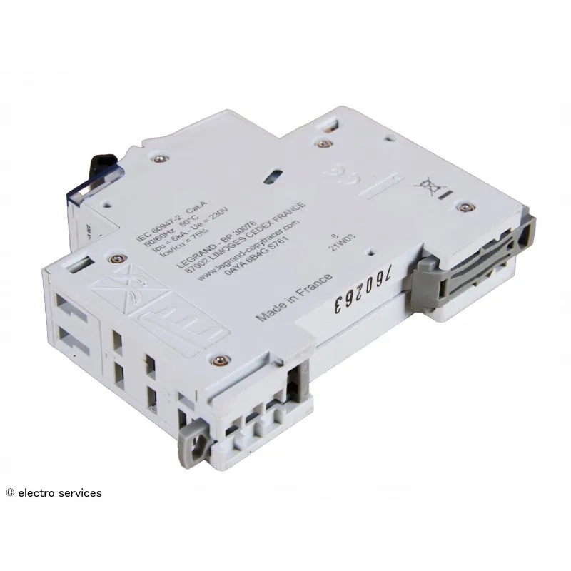Disjoncteur DNX³4500 6kA auto -  vis - U+N 230V~ 40A courbe C - 1 module Legrand