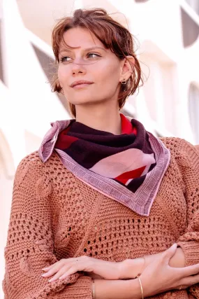 Foulard Laine - Divine - Rouge