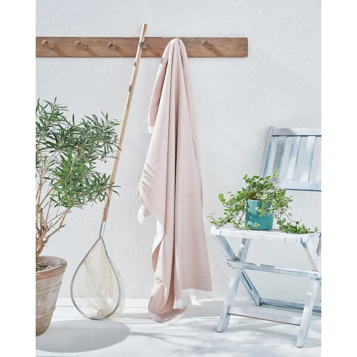 FOUTA ROSE POUDRE 100x180 | 3 Suisses