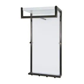 Garderobe murale 6 crochets et tringle Blanc | 3 Suisses