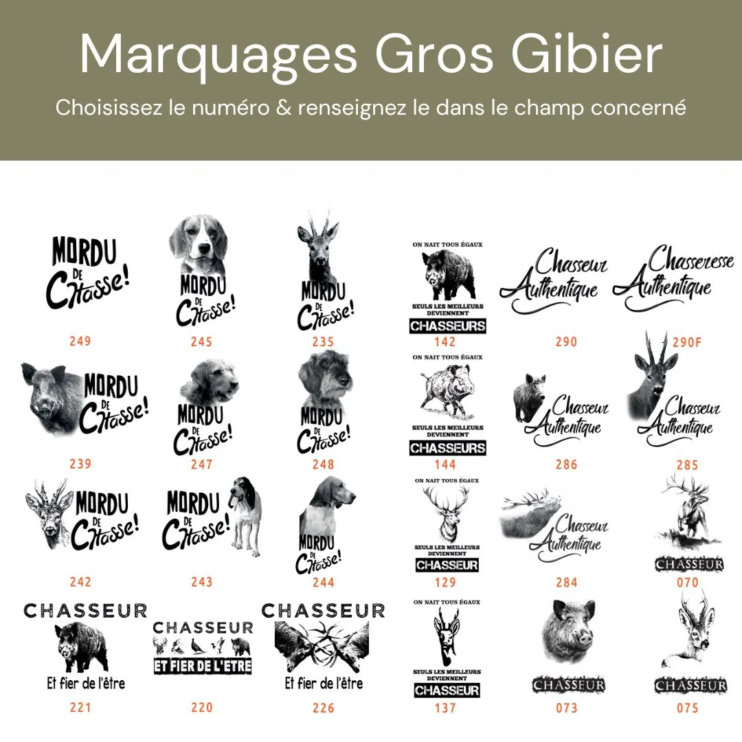 Gilet de Chasse Homme ou Femme – Marquage Catalogue