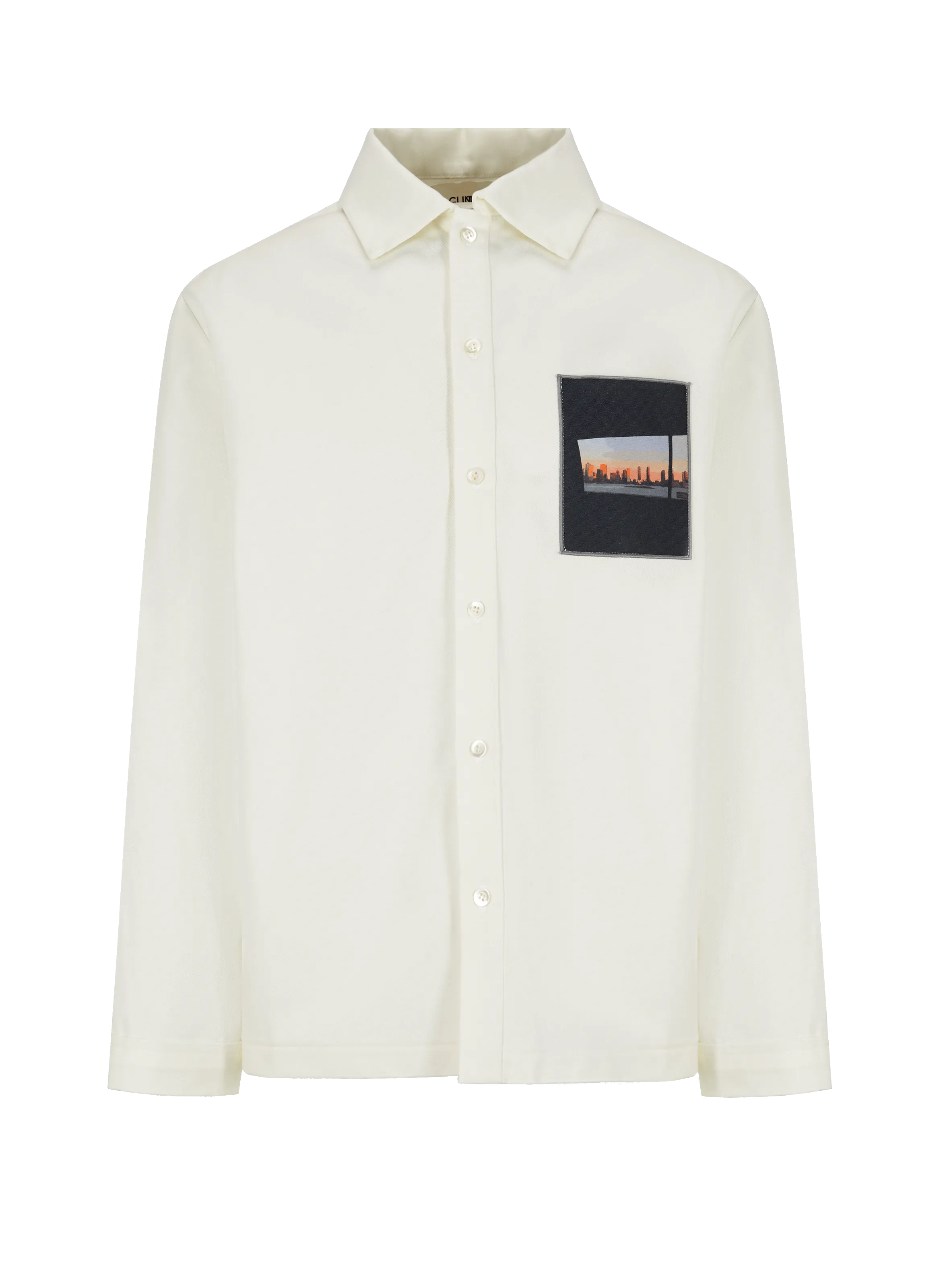 GUNTHER  Chemise Patch en coton - Blanc