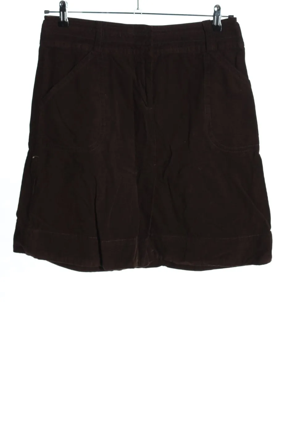 H&M Jupe mi-longue brun motif rayé style décontracté