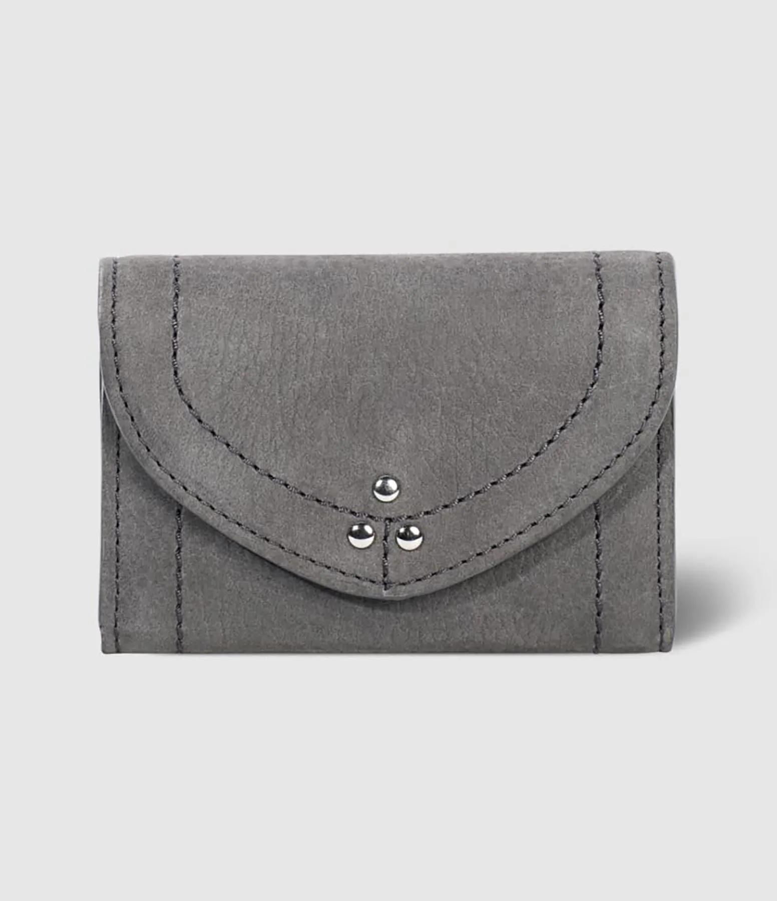 JEROME DREYFUSS Partager  Porte-Monnaie Helmut PM Cuir Anthracite  