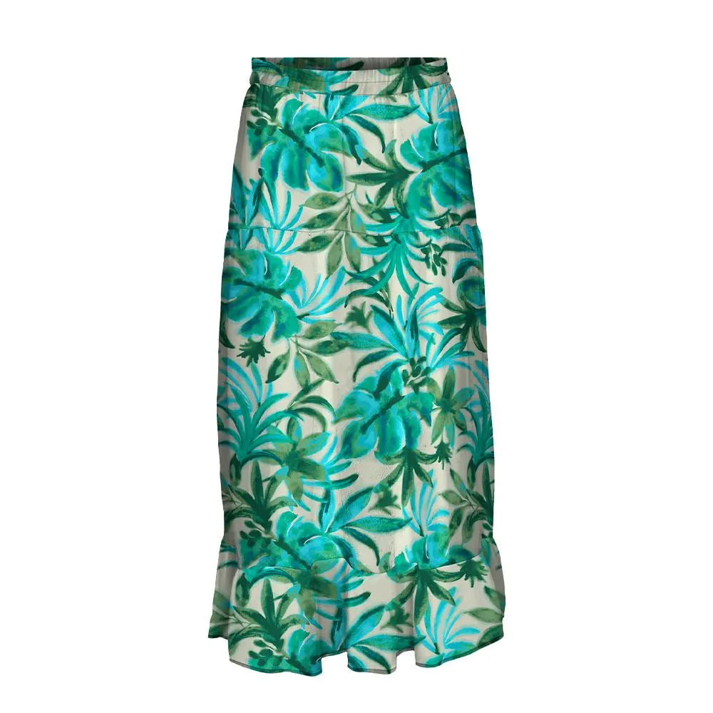 Jupe Vert/Beige Femme Vero Moda Milla