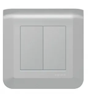 Legrand C1770LA | Double va et vient Mosaic Alu complet