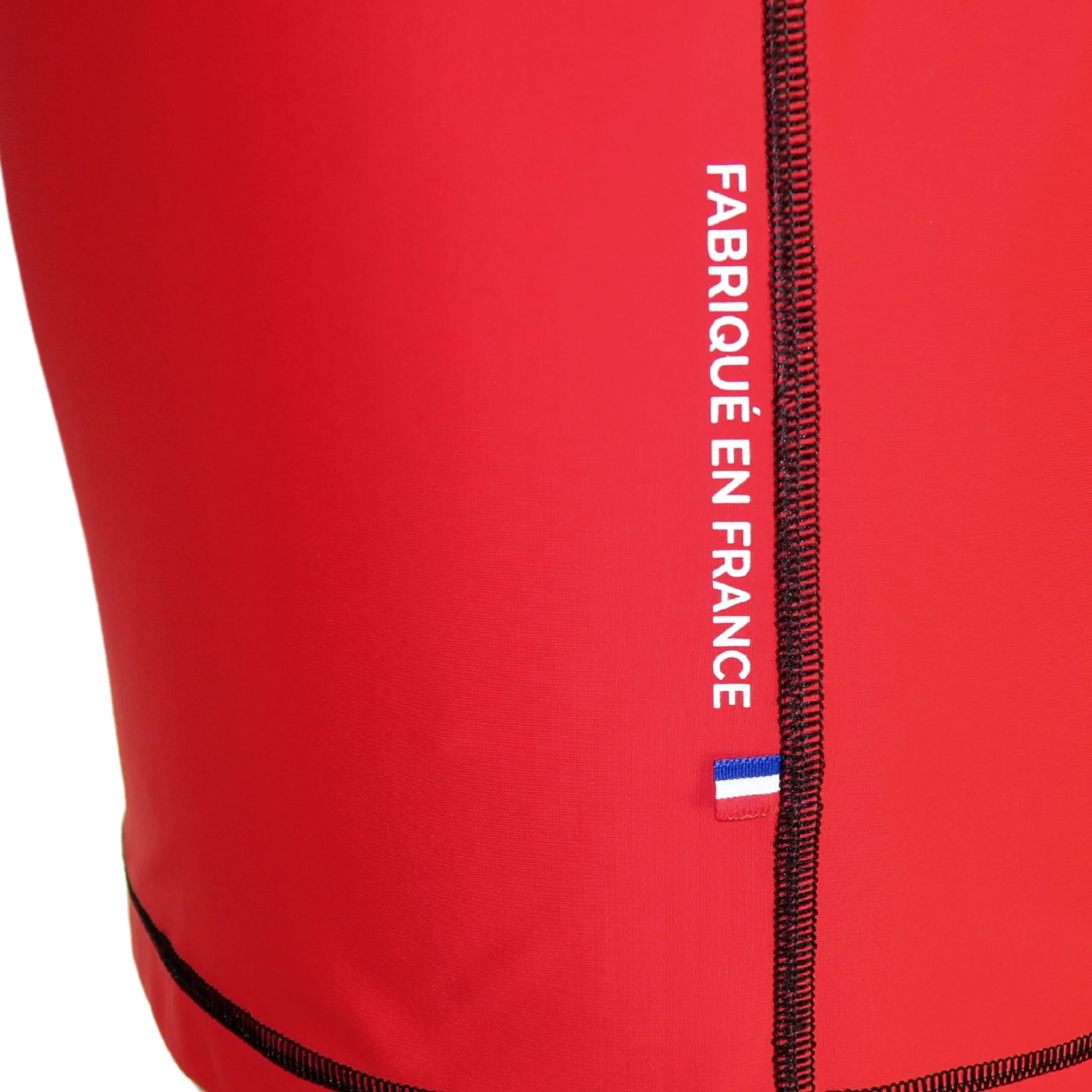 Lycra anti-uv homme manches longues personnalisé rouge - F2M - Marques de France