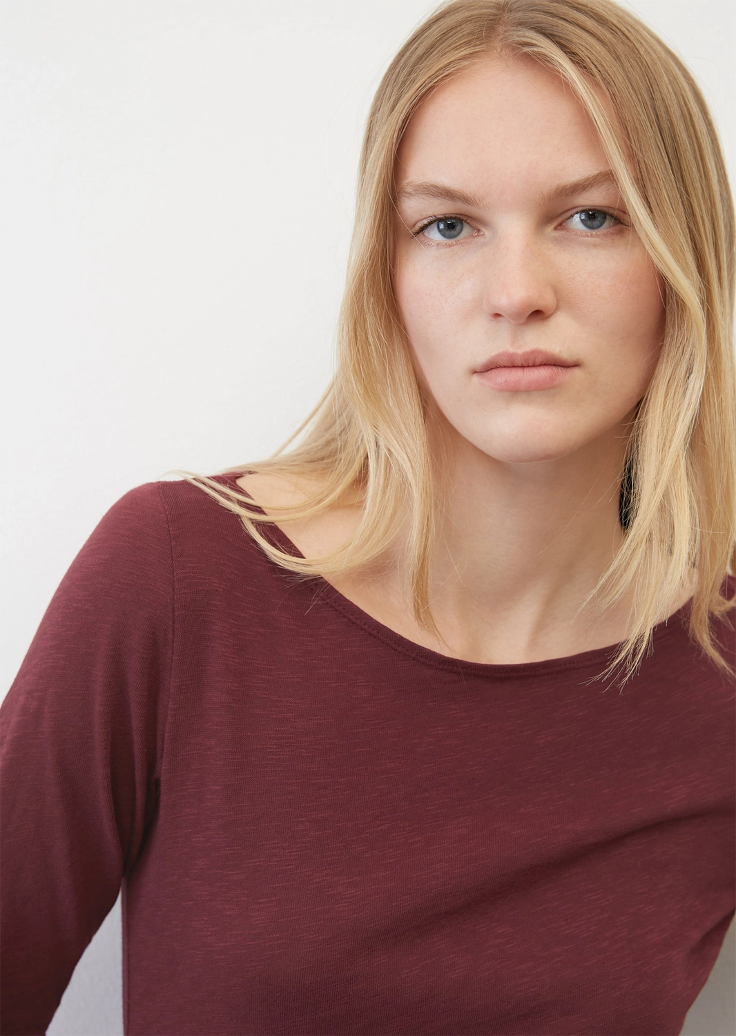Manches Longues Marc O'Polo Women 207226152199 Deep Ruby