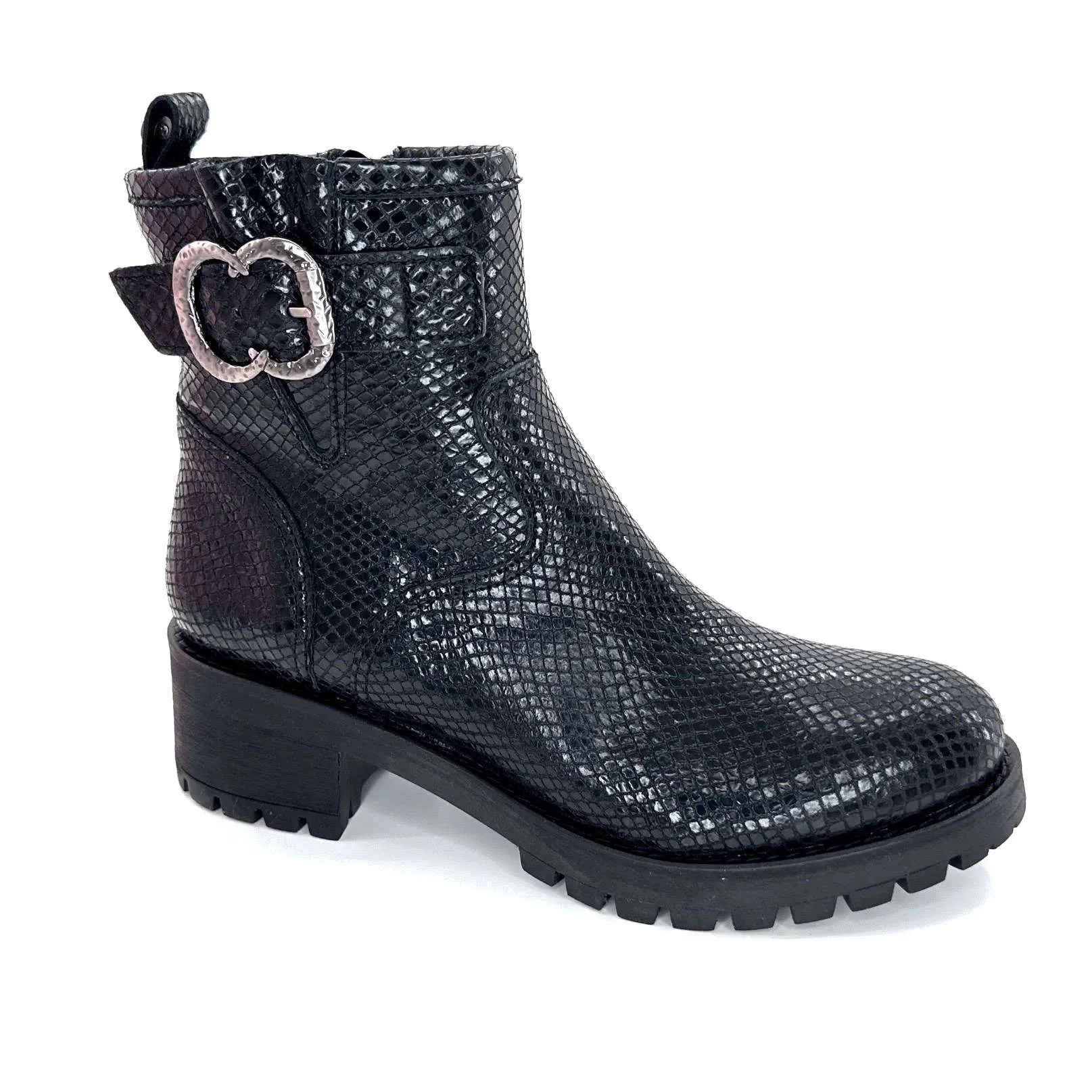 Minka Harper Cuir Reptile Noir