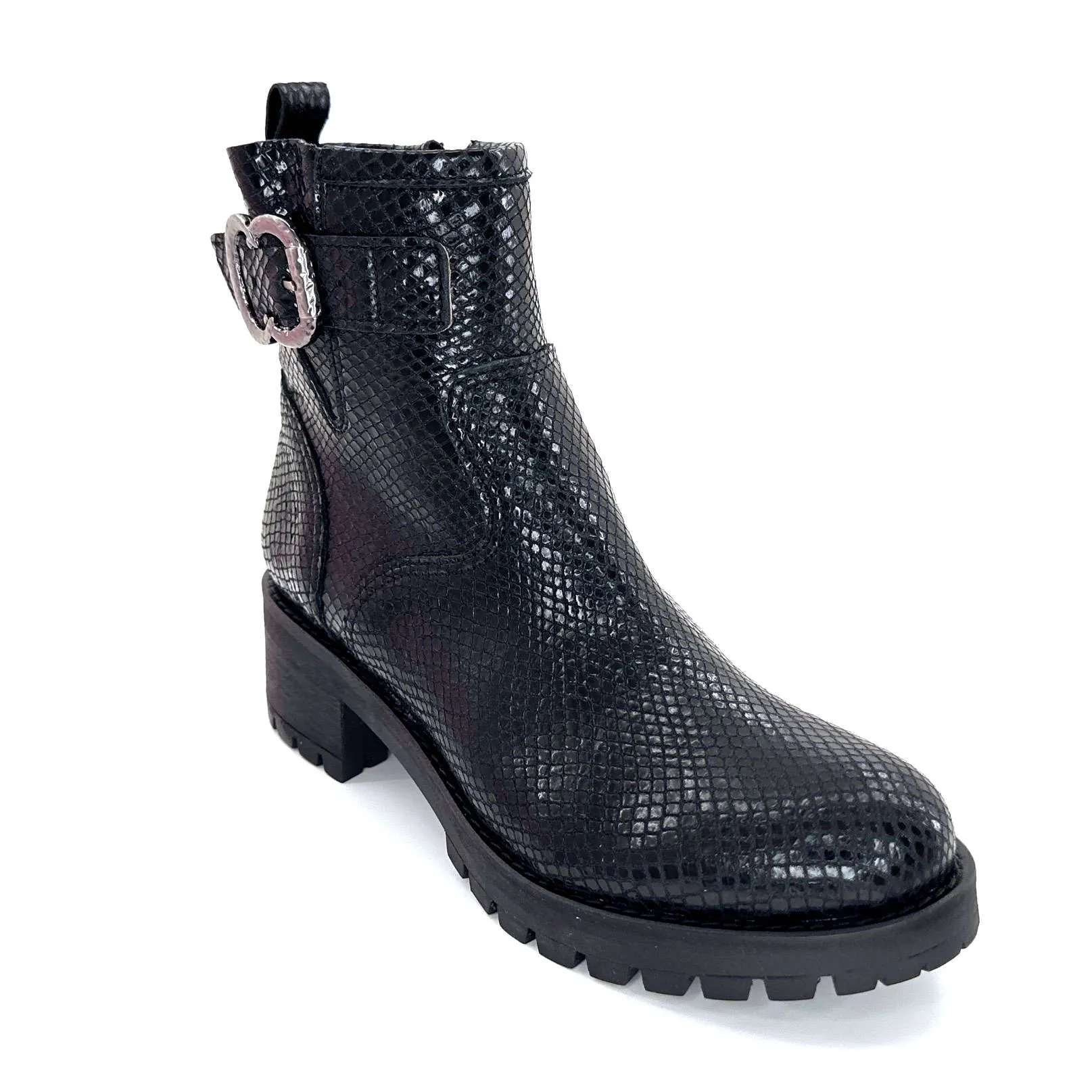Minka Harper Cuir Reptile Noir