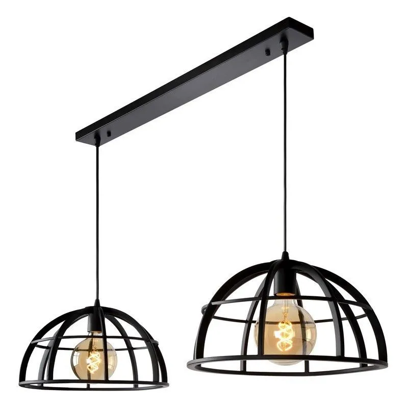 Moderne hanglamp Dikra, Zwart