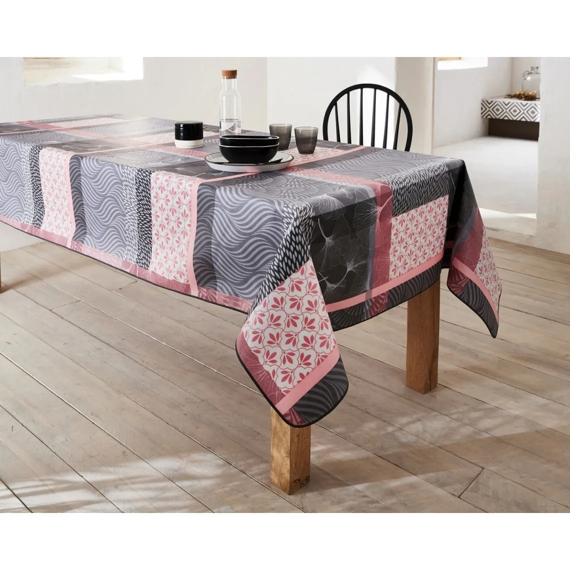 NAPPE GINKO ROSE/GRIS | 3 Suisses
