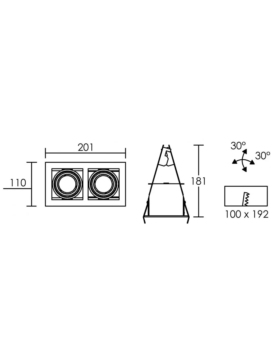 NOSTALGIE Suspension déco E27 en acier noir (intérieur blanc) Lpe non fournie ARIC 4184