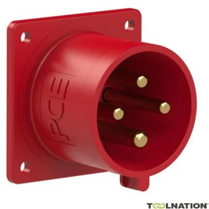 PCE 45.220 Device-WCD encastré 32A - 400V - 4P - IP44 - 6h - rouge