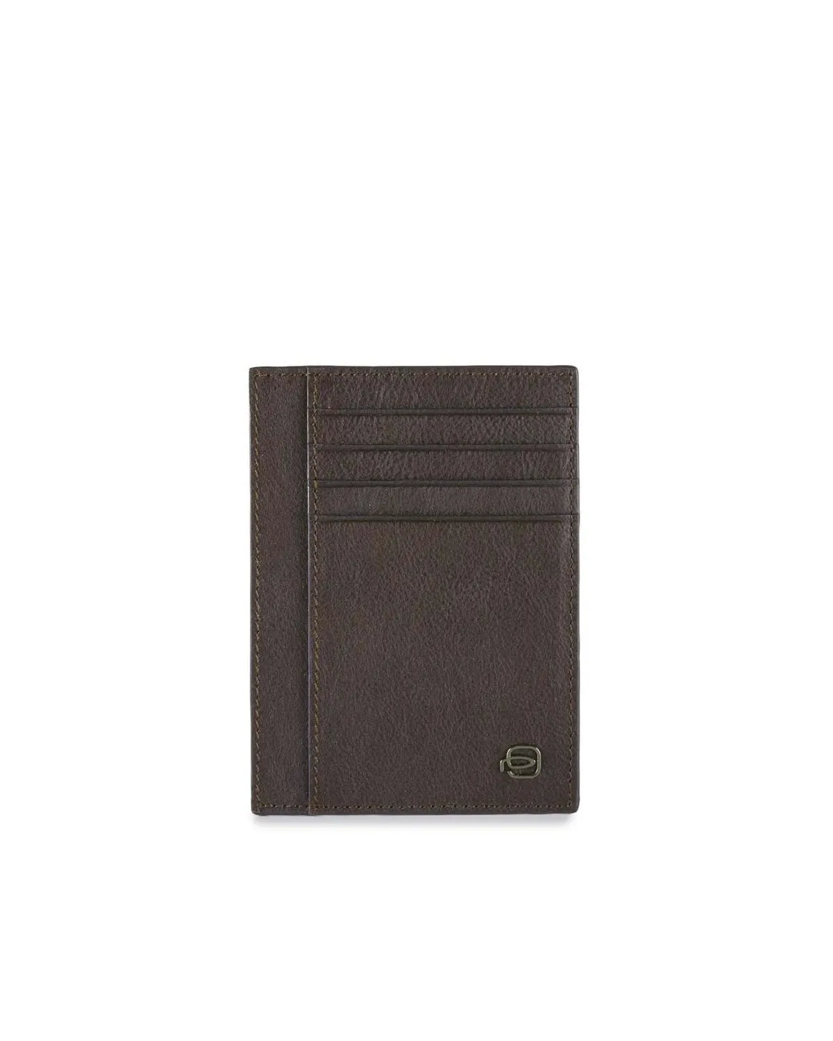 Piquadro Black Square Porte-Cartes Plat En Cuir Moro - Achetez À Prix Outlet!