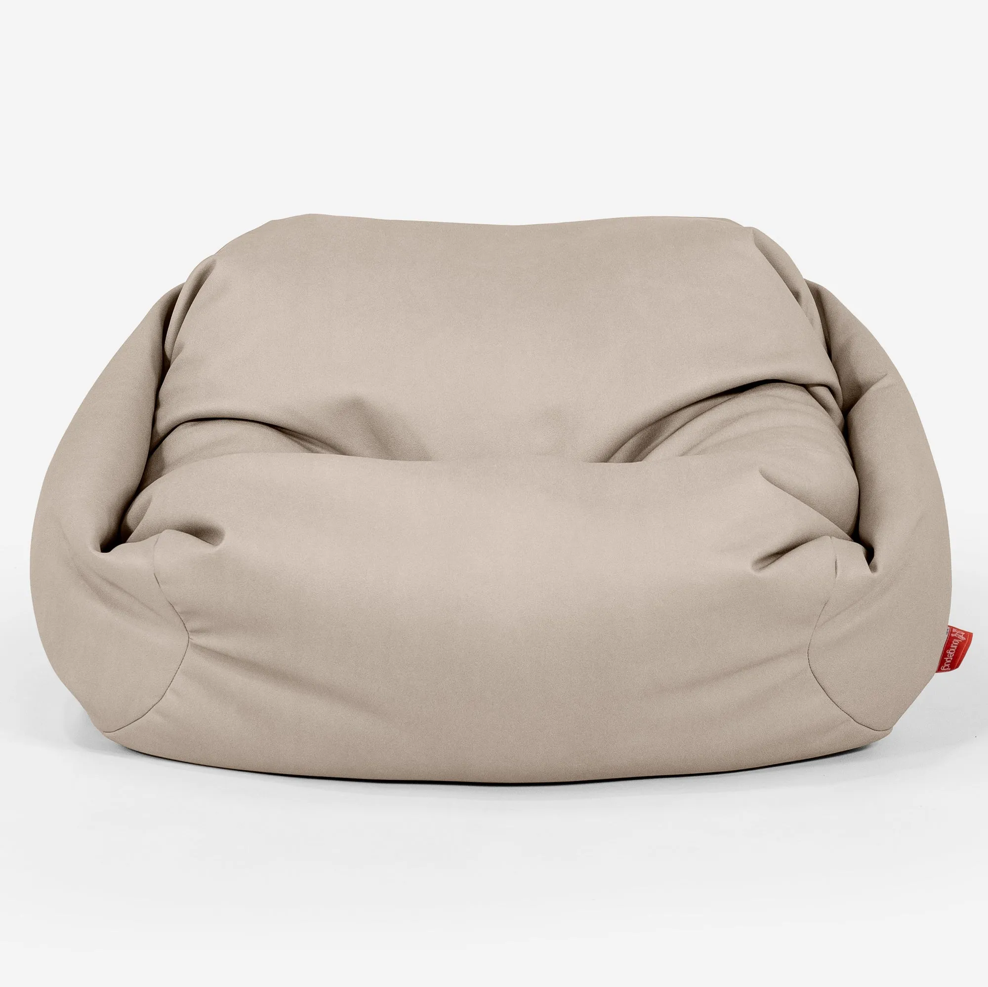 Pouf Fauteuil Sabine - Cuir Végan Ivoire