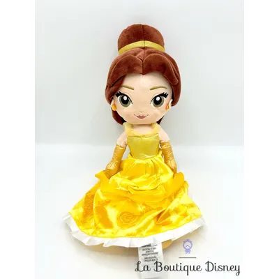 Poupée chiffon Belle La Belle et la Bête Disney Store 2022 ShopDisney peluche princesse robe jaune 36 cm