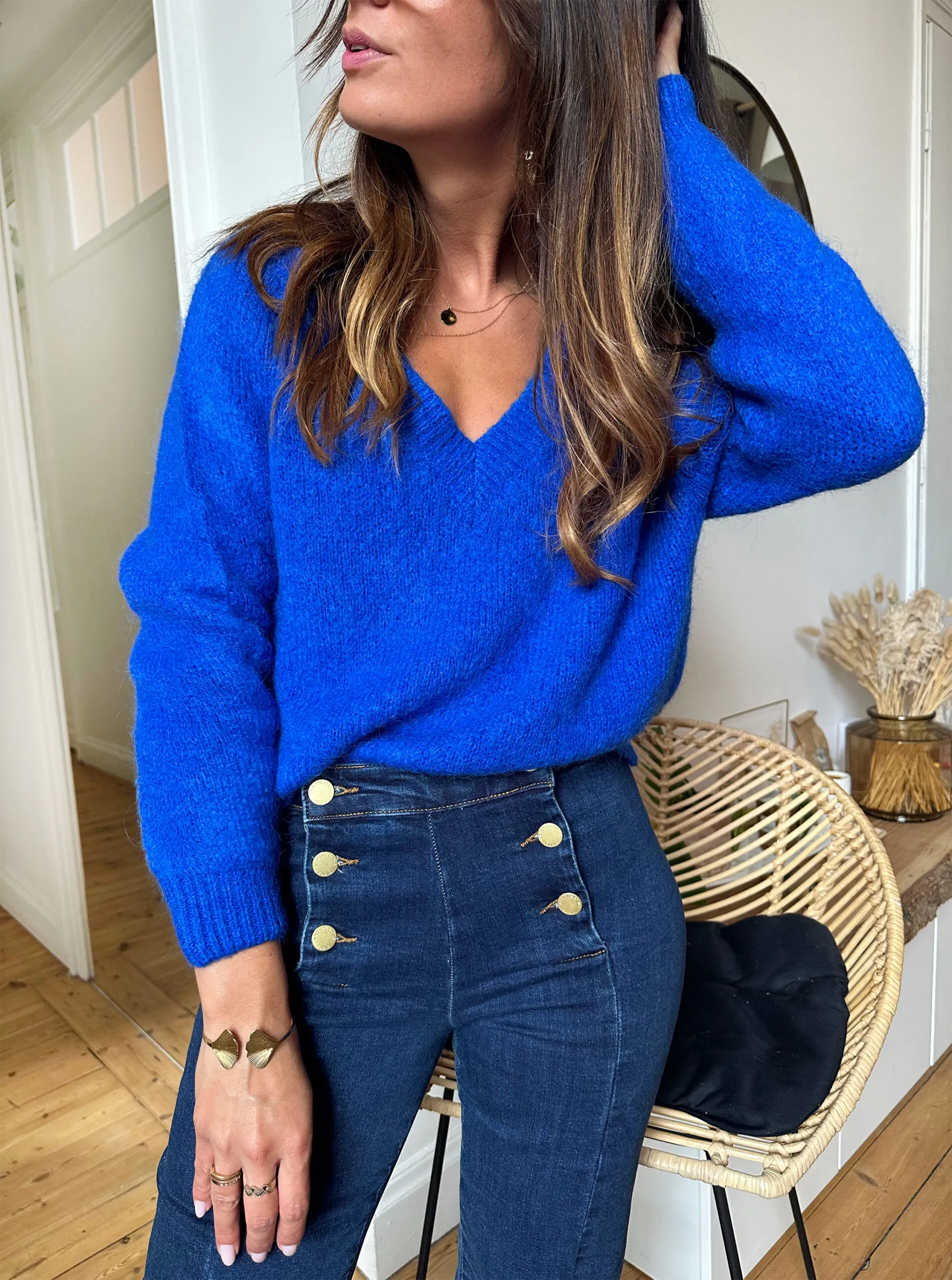 Pull Chloé Bleu Royal