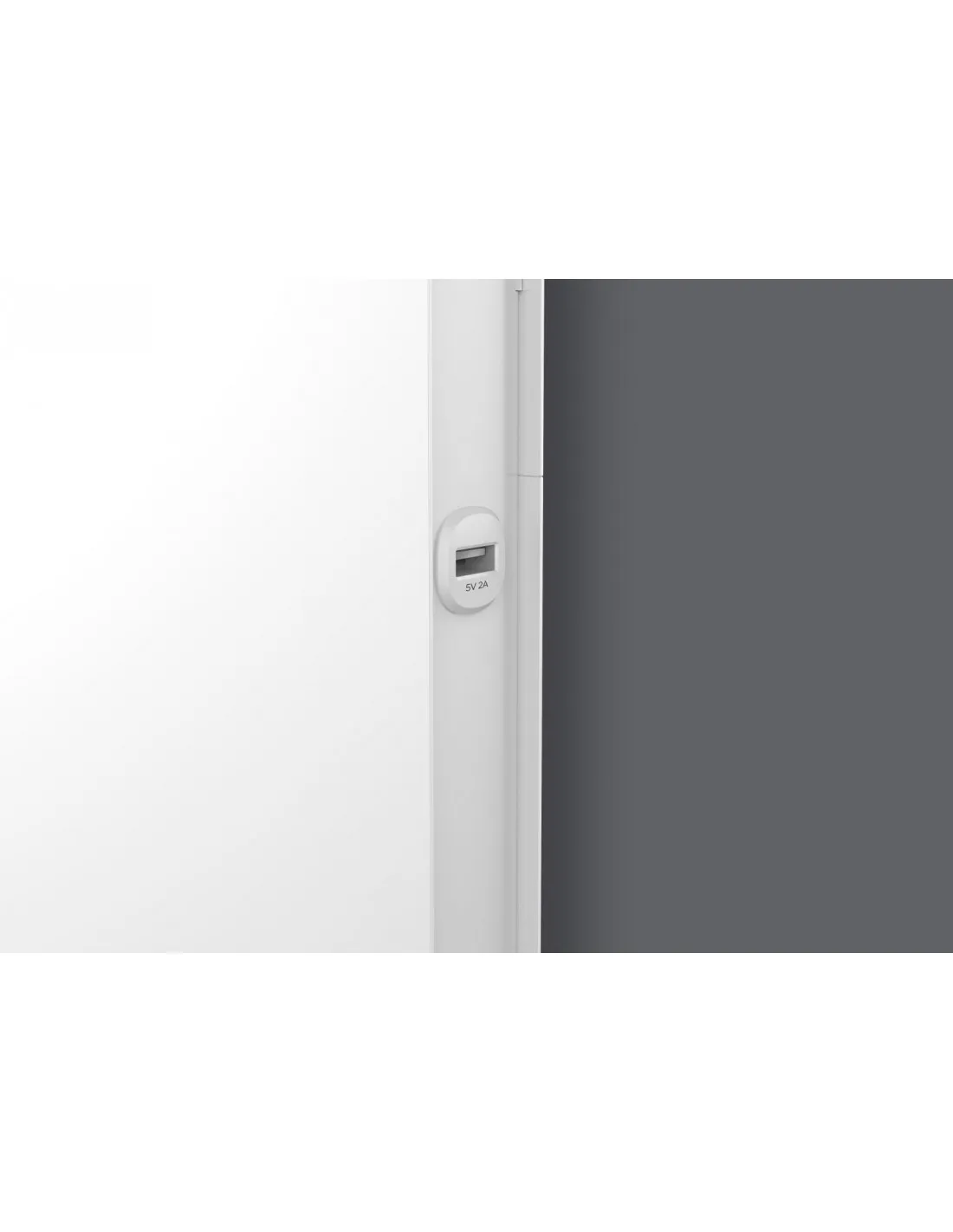 Radiateur Chaleur douce Equateur 4 vertical blanc granit 1000W THERMOR 427237