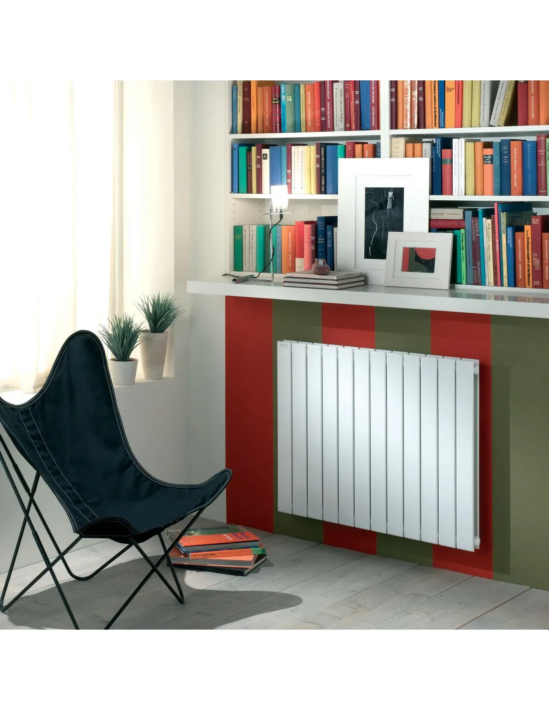 Radiateur eau chaude Fassane vertical double Blanc RAL 9016 1157W horizontal 700 mm / L 962 mm Acova HXD-070-096