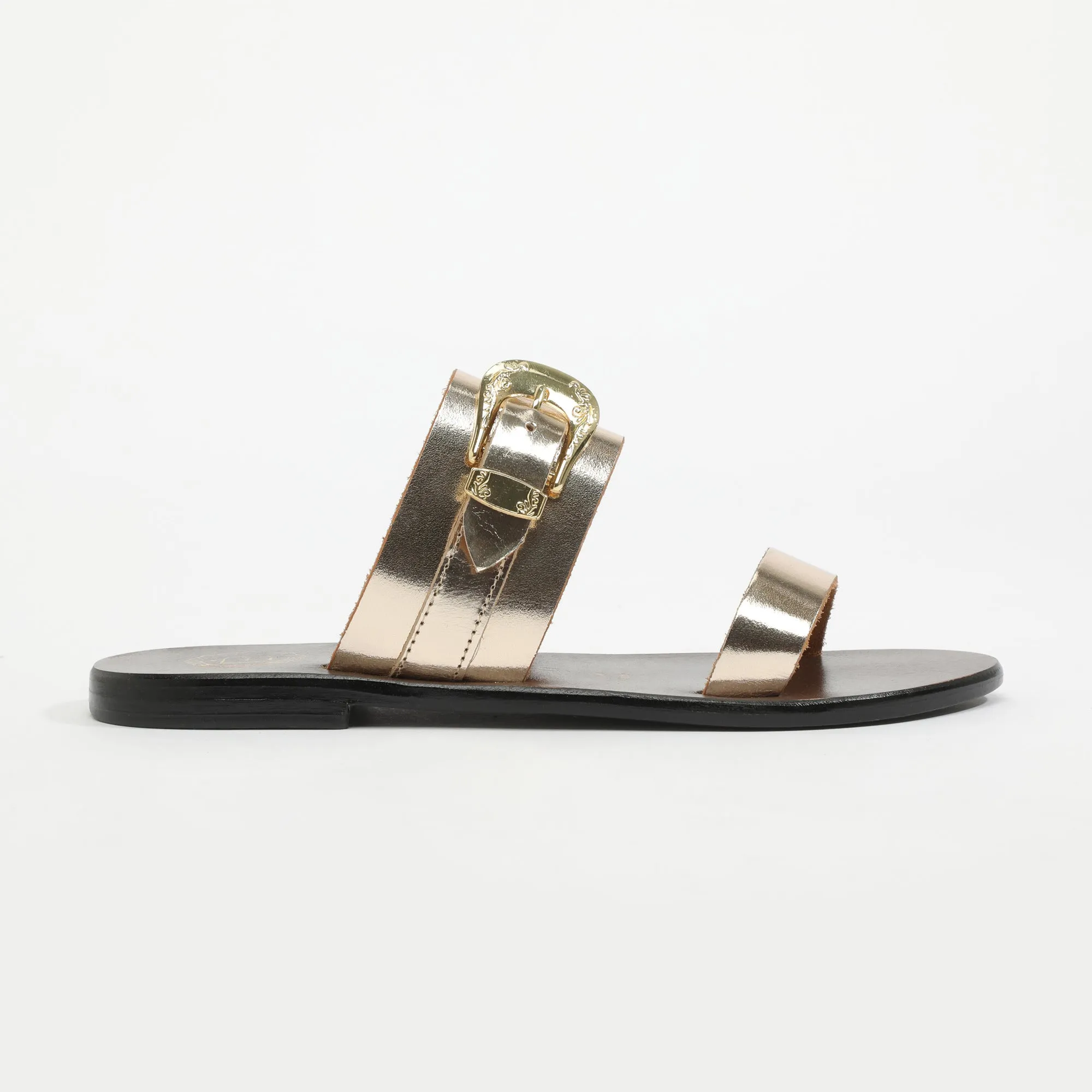 RAN Mule brillante en cuir