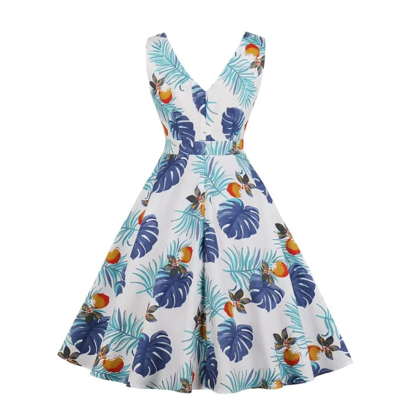 Robe Vintage Sexy Blanc