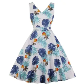Robe Vintage Sexy Blanc