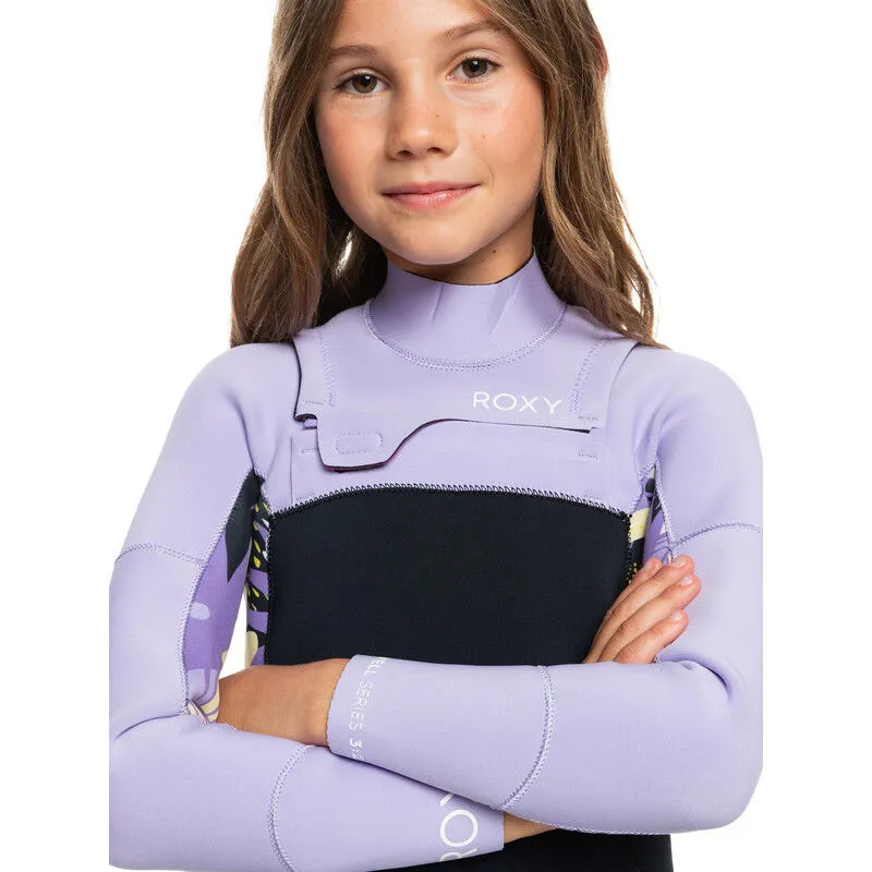 Roxy 5/4/3 mm Girl Swell Series Chest Zip LS - Combinaison de surf enfant | Hardloop