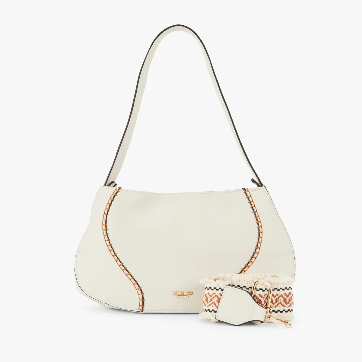 Sac baguette blanc Nanto