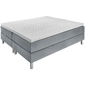 Set Boxspring Comfort en velours, sans tête de lit 