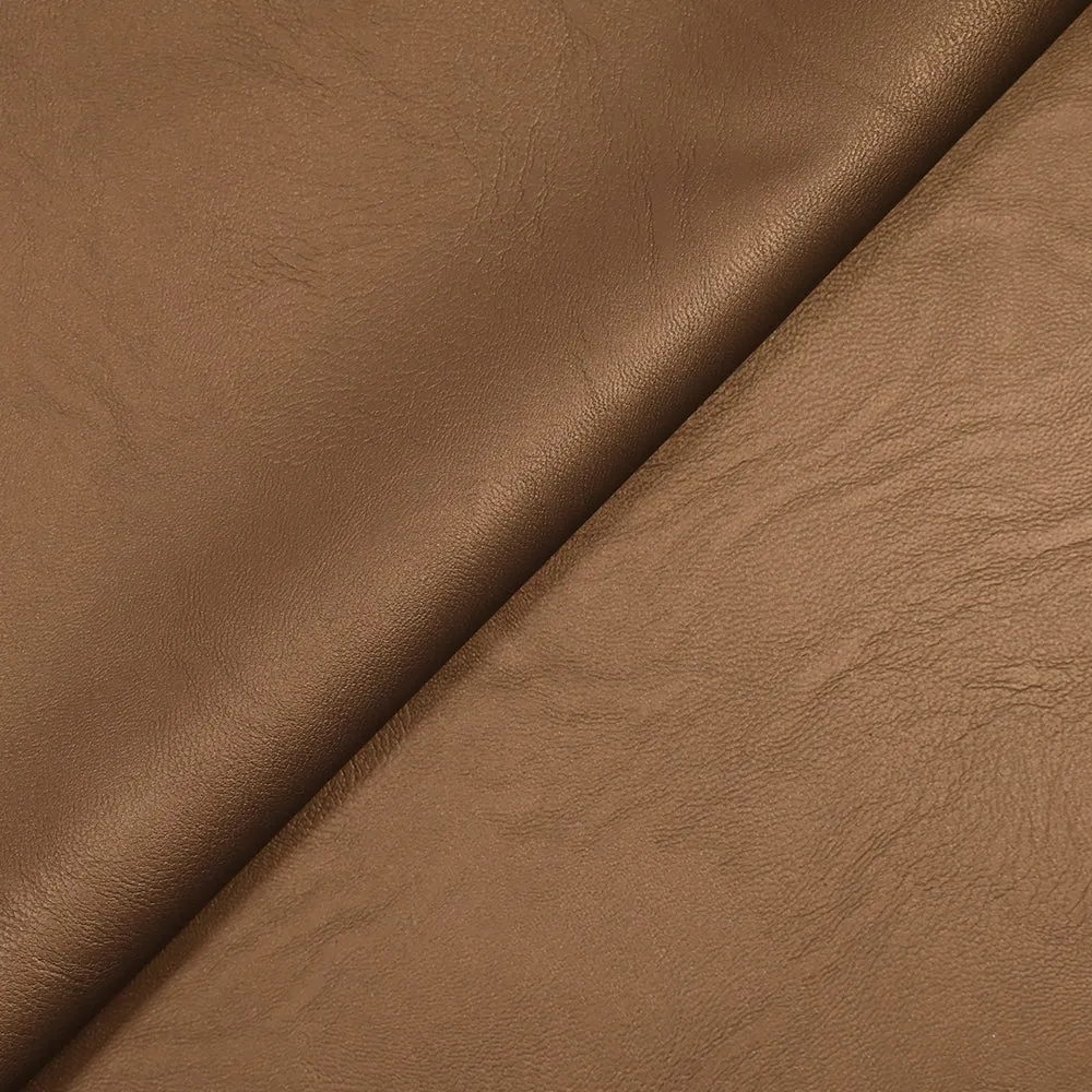 Simili cuir élasthanne brun beige