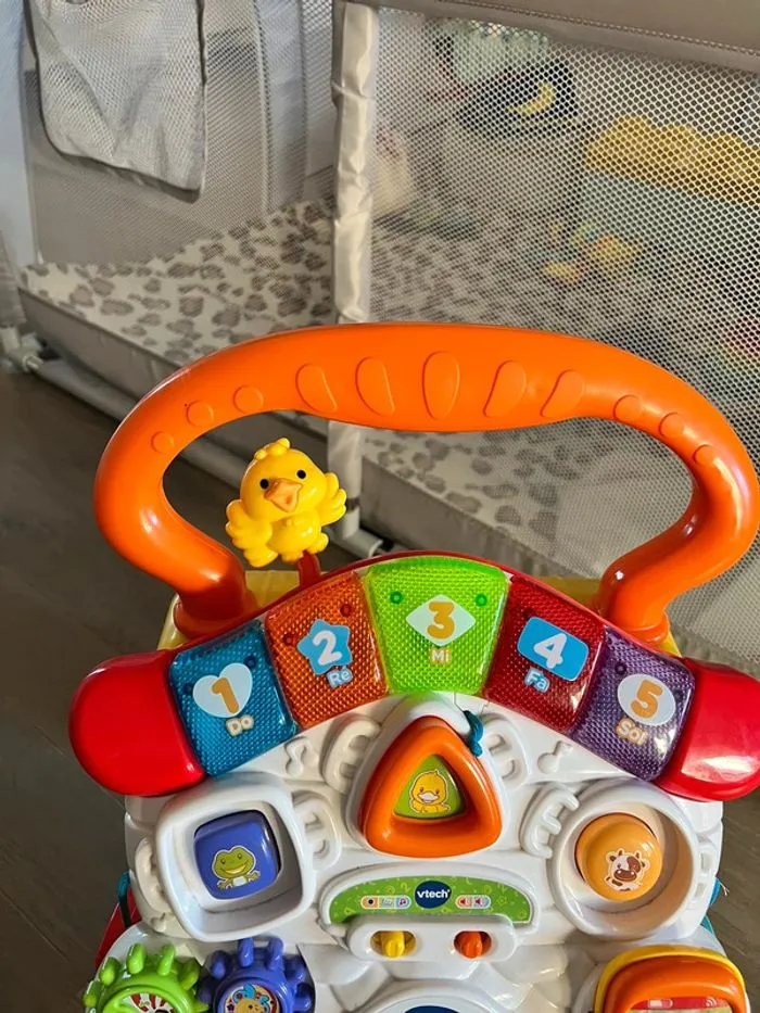 Super trotteur parlant 2 en 1 Orange Vtech - VTech - Prématuré  | Beebs