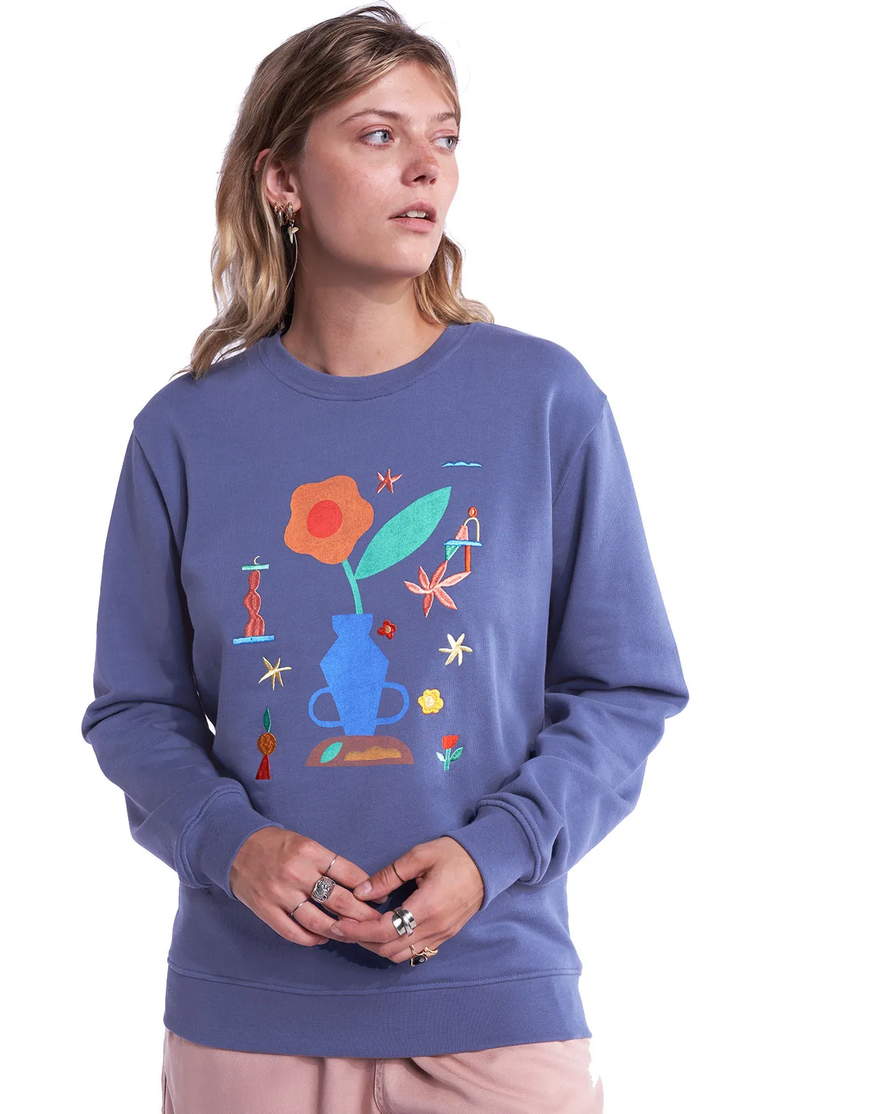 Sweat Amphore Taille L Couleurs Bleu cobalt