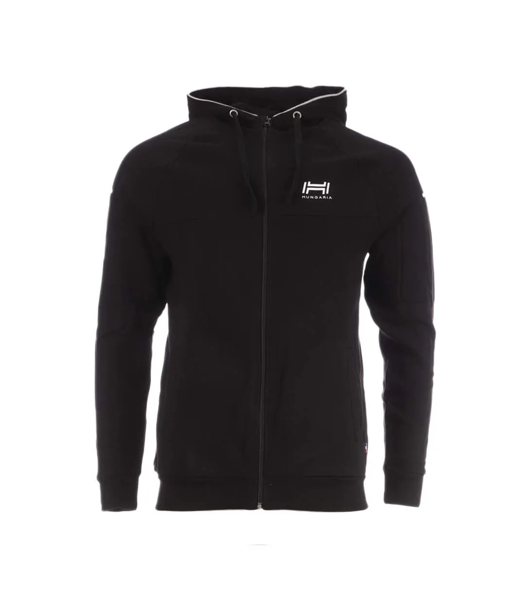 Sweat Zippé Noir Homme Hungaria Coggia