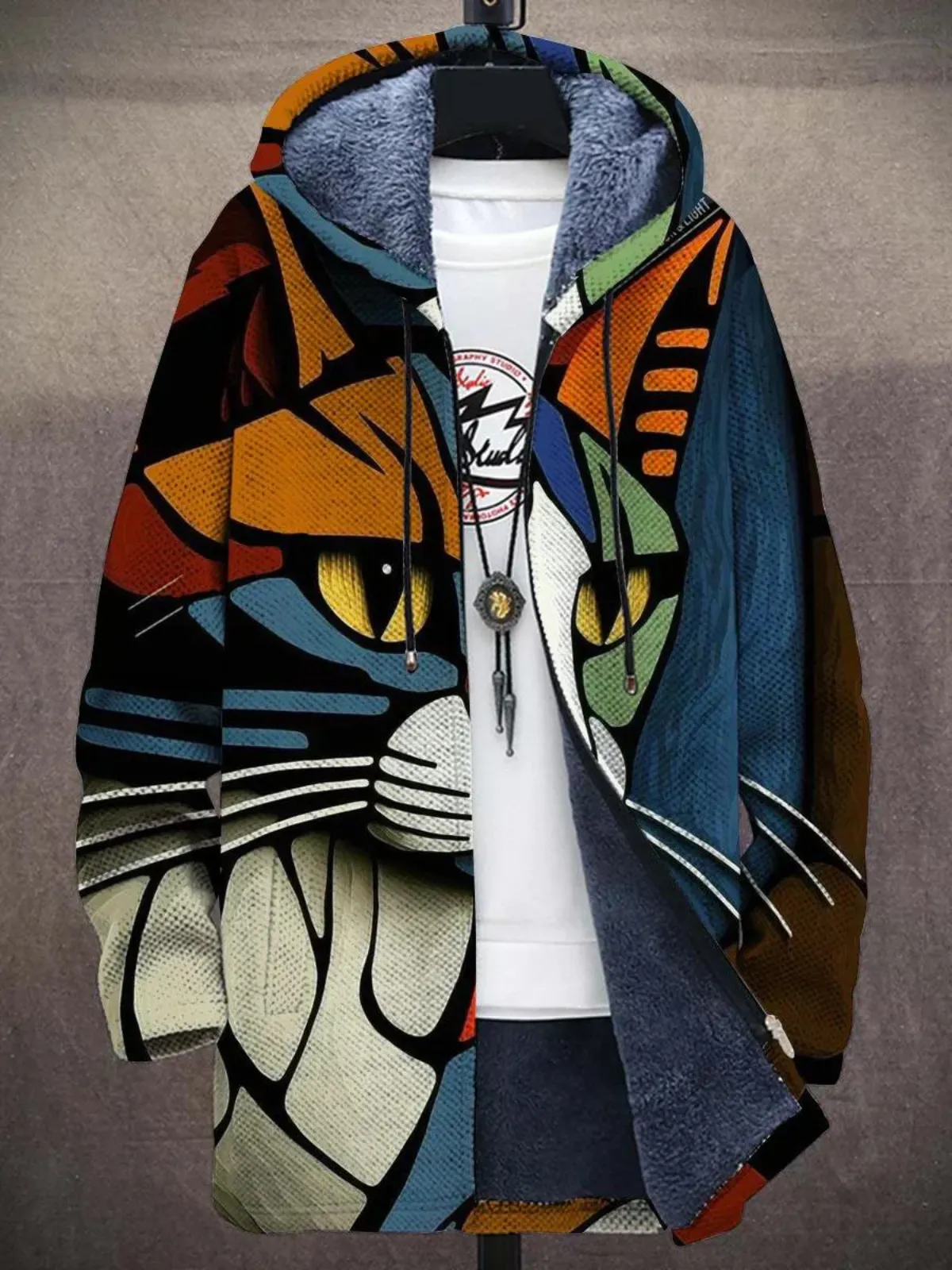 Sweat à capuche imprimé Harvey Cat Jacket pour femme